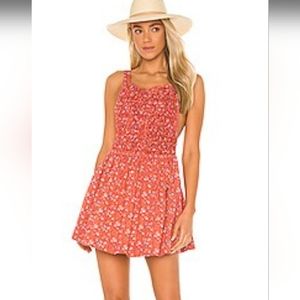 Free People Petunia Backless Mini Dress Floral Print sizes S and M NWT